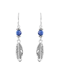 Macy's Stone Beaded Leaf Drop Earrings