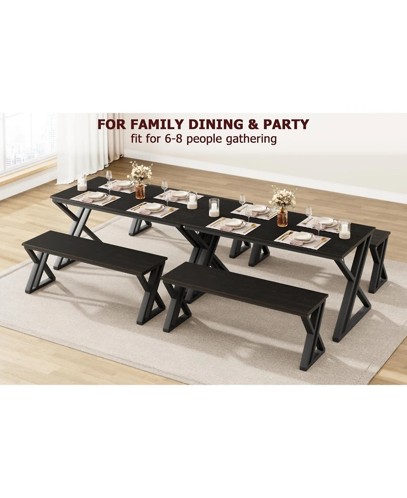 homfan Space Saving Dining Table Set for 4