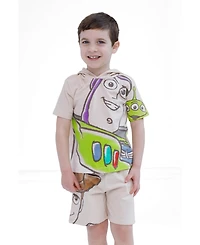 Toy Story Toddler Boys' (2T-5T) Cosplay 2-Piece Hooded Tee and Shorts Set