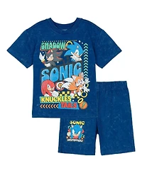 Sonic the Hedgehog Toddler Boys (2T-4T) 2-Piece Tee and Shorts Set