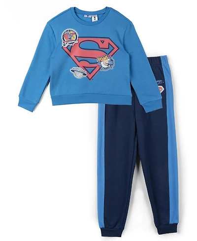 Justice League Toddler Boys' (2T-4T) 2-Piece Fleece Sweatshirt and Pants Set