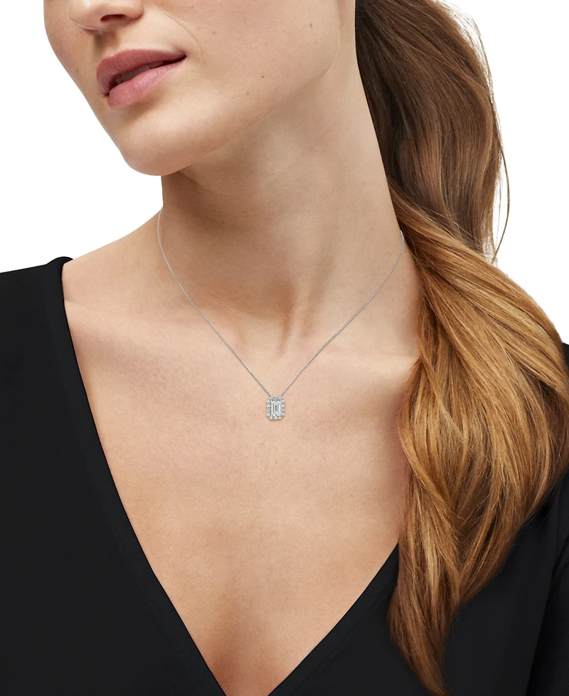 Macy's Igi Certified Lab-Grown Diamond Pendant Necklace (1 ct. t.w.) in 14k White Gold