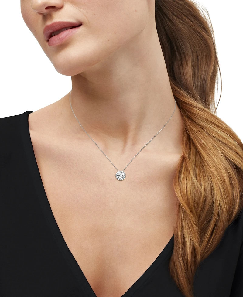 Macy's Igi Certified Lab-Grown Diamond Solitaire Pendant Necklace (2 ct. t.w.) in 14k White Gold
