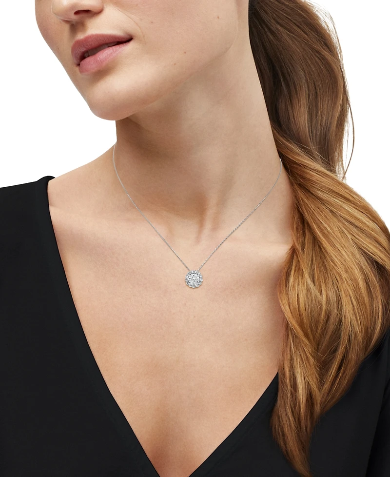 Macy's Igi Certified Lab-Grown Diamond Pendant Necklace (2 ct. t.w.) in 14k White Gold