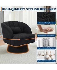 gaomon Mid Century 360° Swivel Barrel Chair