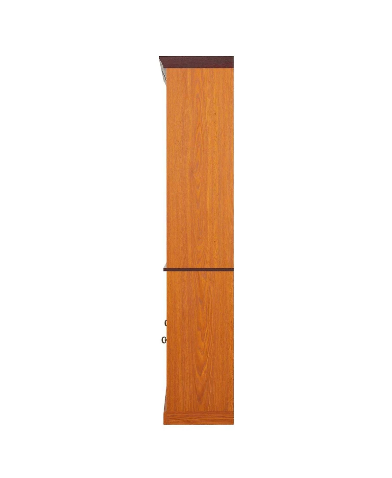 Streamdale Furniture Farmhouse Tall Storage Cabinet with Adjustable Shelves and Barn Door
