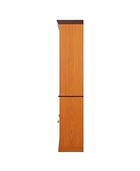 Streamdale Furniture Farmhouse Tall Storage Cabinet with Adjustable Shelves and Barn Door