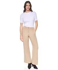 Dkny Women's Seamed Bi-Stretch Flare-Leg Pants