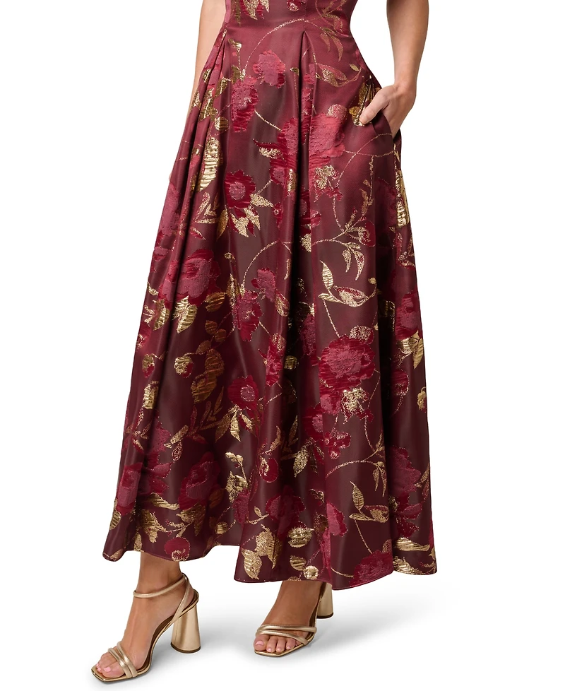 Adrianna Papell Women's Off-The-Shoulder Midi Dress