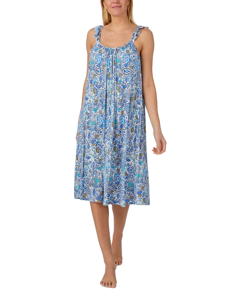 Ellen Tracy Women's Sleeveless Midi Nightgown