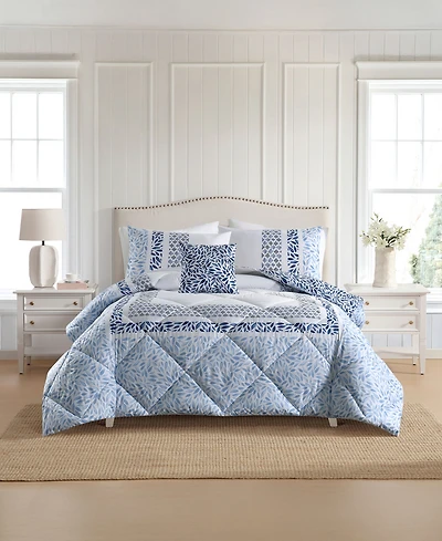 Lenox Bluebay 4-Piece Comforter Set, Full/Queen