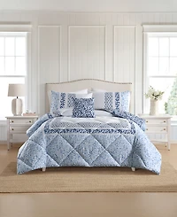 Lenox Bluebay 4-Piece Comforter Set, Full/Queen
