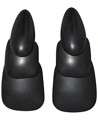 Donna Karan New York Black-Tone Resin Linear Drop Earrings