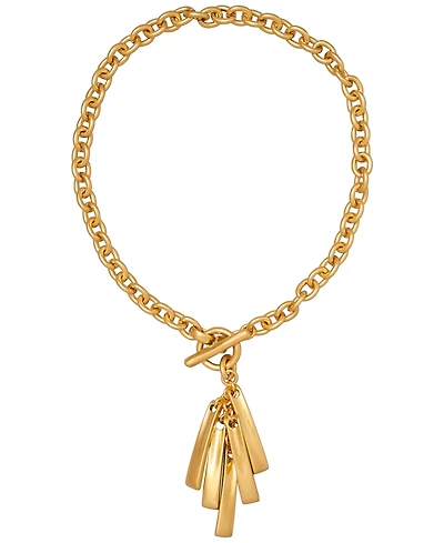 Donna Karan New York Gold-Tone Movement Pendant Necklace