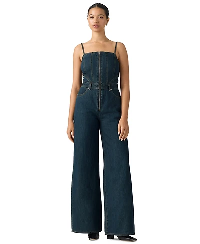 Levi's Women's Seamed Wide-Leg Denim Jumpsuit