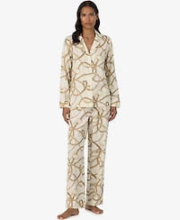 Lauren Ralph Women's Button-Front Pajama Set