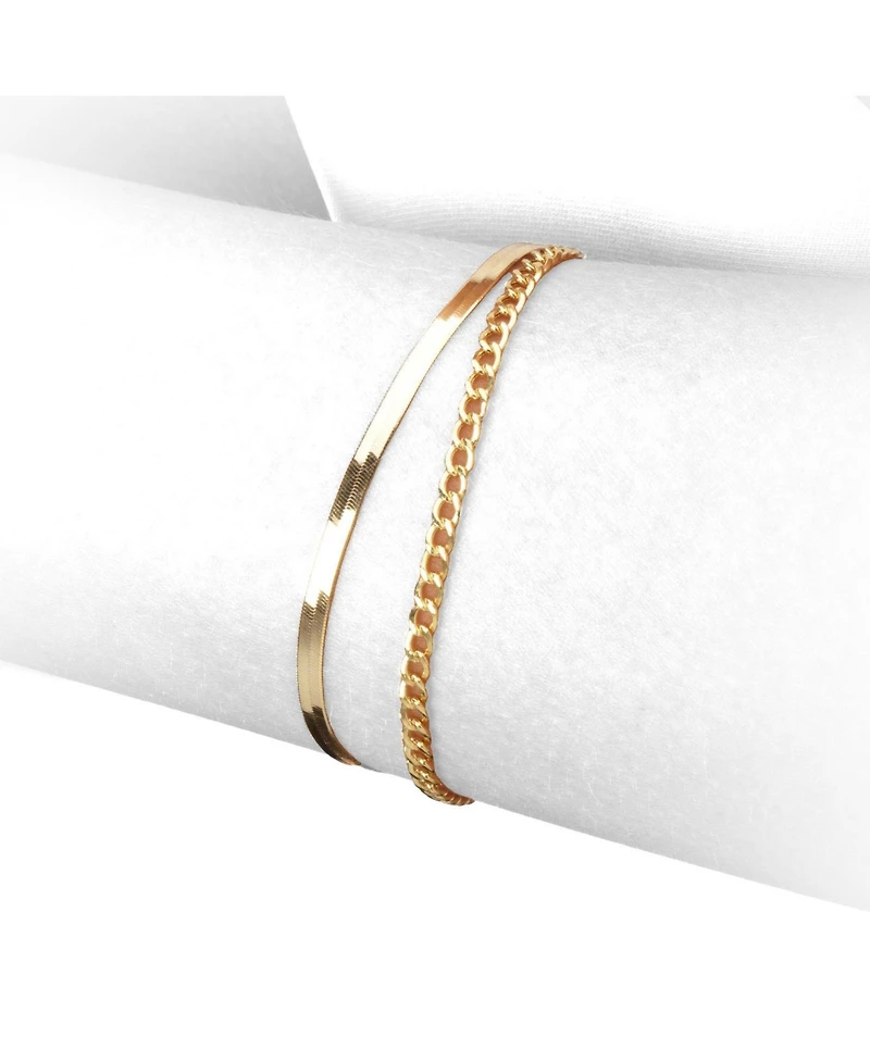 The Lovery Curb Chain Bracelet 14K Yellow Gold - millimeters