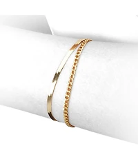 The Lovery Curb Chain Bracelet 14K Yellow Gold - millimeters