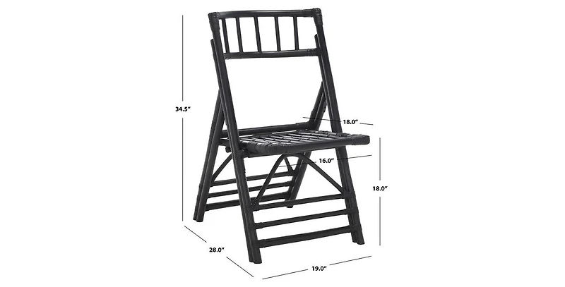 Safavieh Maja Rttn Folding Accent Chair
