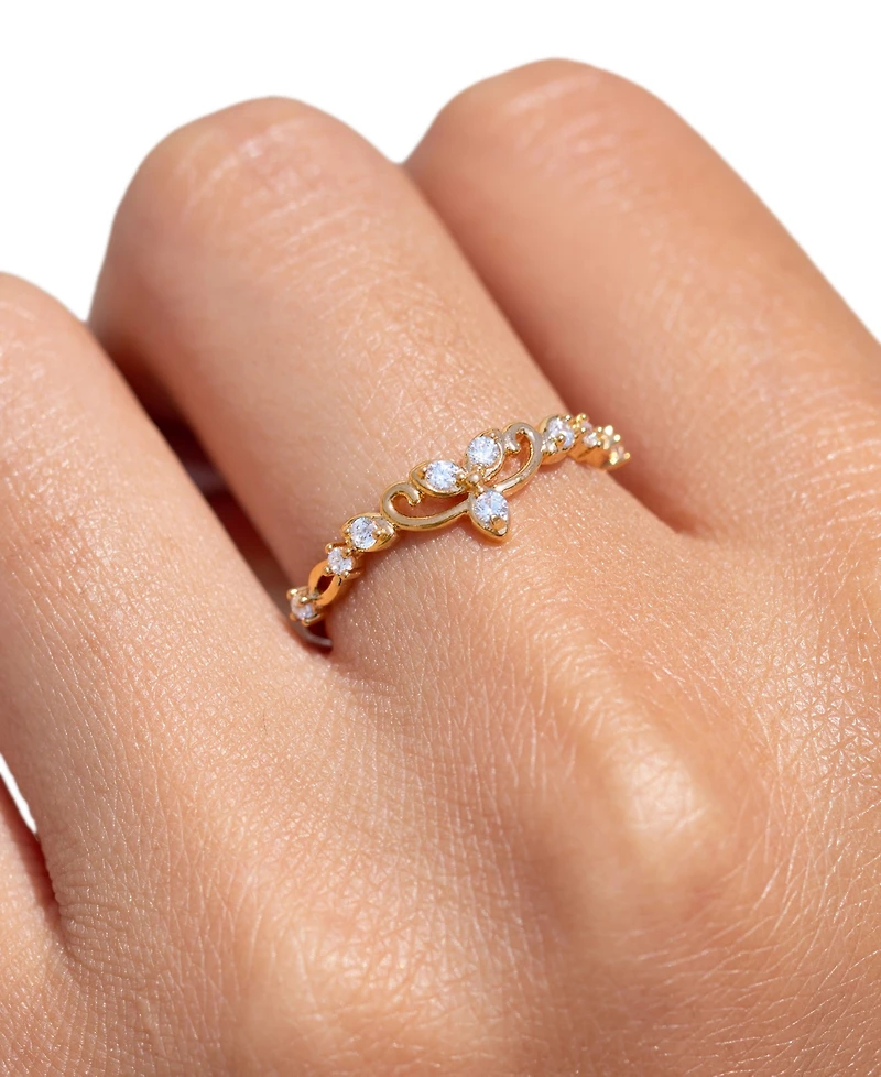 Girls Crew Crystal the Lord of Rings Elven Ring