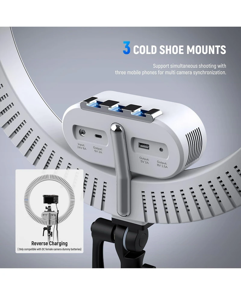 Neewer RH100B 100W, 7000K Ring Light for Select iPhone Models