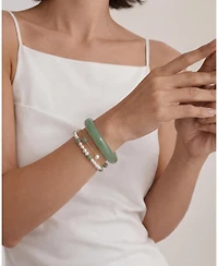 Olivia — Jade pearl bracelet