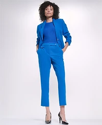 Karl Lagerfeld Paris Women's V-Neck Cropped Tailored Jacket