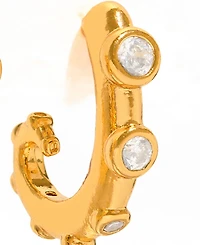 Girls Crew Crystal Tentacle Hoop Earrings