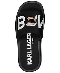 Karl Lagerfeld Paris Women's Opal Bonjour Platform Slide Sandals