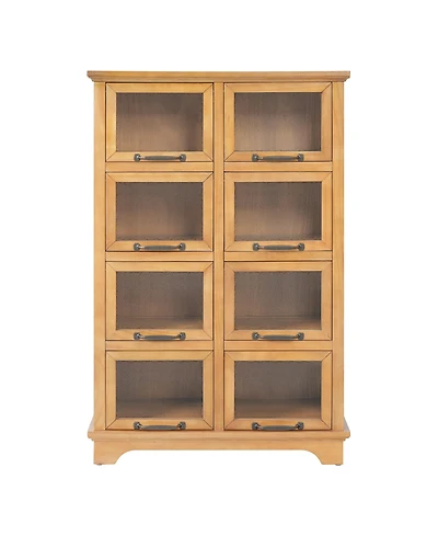 sumyeg Modern Storage Cabinet with 8 Doors,Display Cabinet