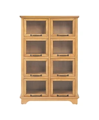 sumyeg Modern Storage Cabinet with 8 Doors,Display Cabinet