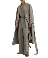 Reiss Women's Darcy Wool-Blend Wide-Leg Pleated Trousers