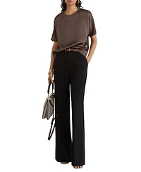 Reiss Women's Lena Silk Short-Sleeve Top