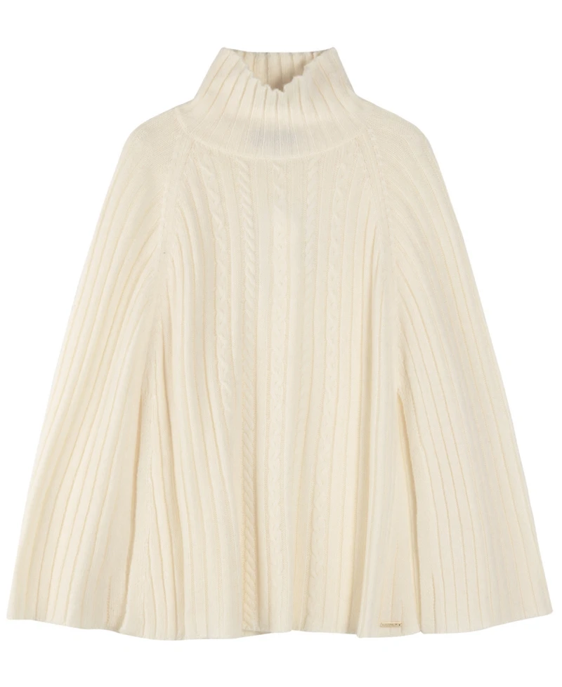 Lauren Ralph Knit Cable Cape