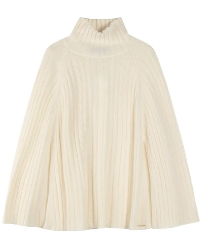 Lauren Ralph Knit Cable Cape