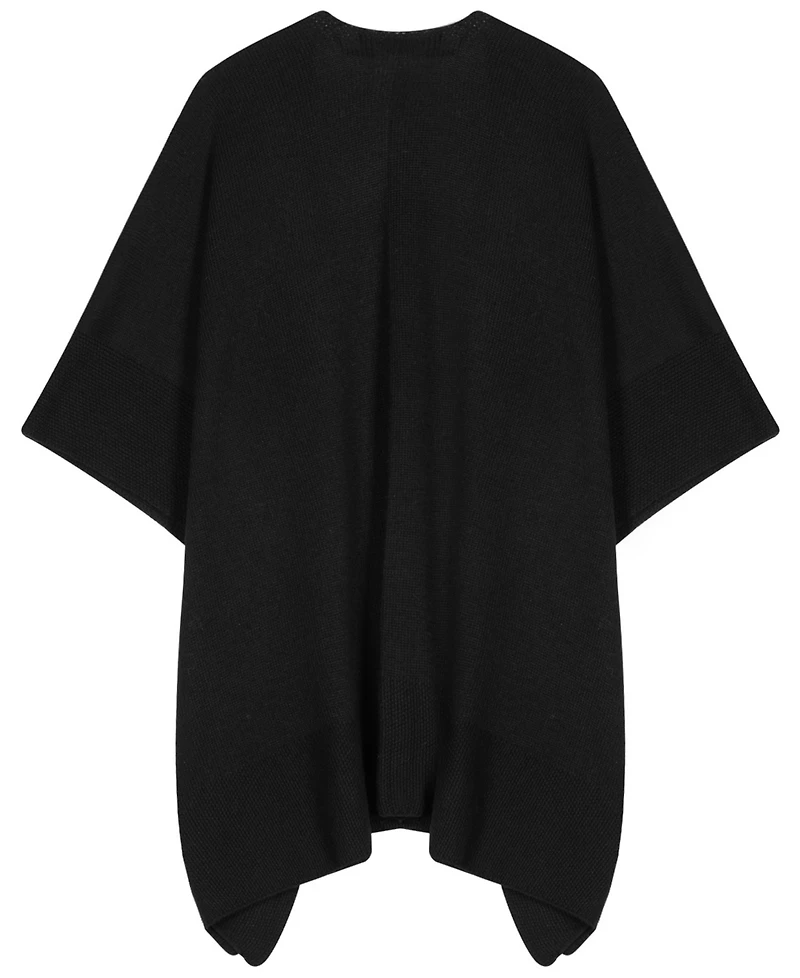 Lauren Ralph Texture Edge Knit Ruana