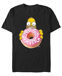 Fifth Sun Men's The Simpsons Can'T Talk Eating T-Shirt