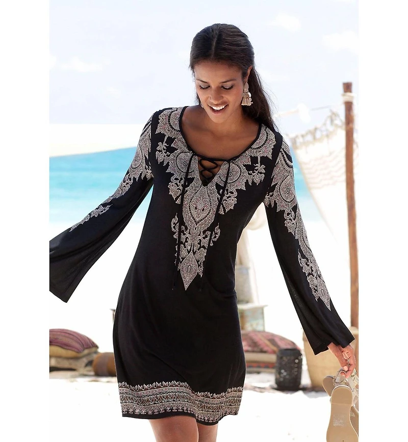 Lascana Women's Lace Up Dress