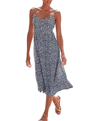 Lascana Women's Button Up Panel Dress