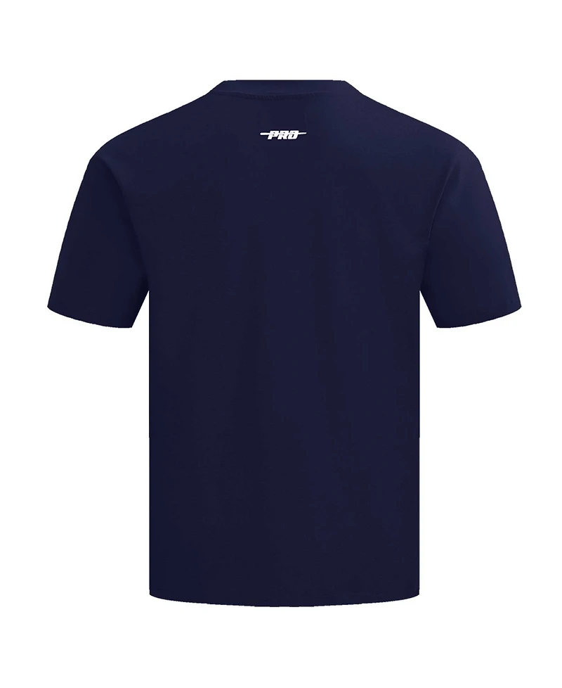 Pro Standard Men's Navy Atlanta Braves Turn It Up Dropped Shoulder T-Shirt