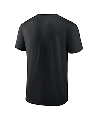 Logo Athletic Men's Black Miami Marlins Heart and Soul T-Shirt