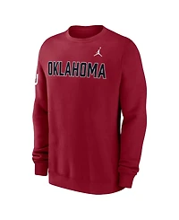 Jordan Men's Crimson Oklahoma Sooners 2026 Sideline Club Sweatshirt