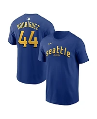 Nike Men's Julio Rodriguez Royal Seattle Mariners City Connect Name & Number T-Shirt