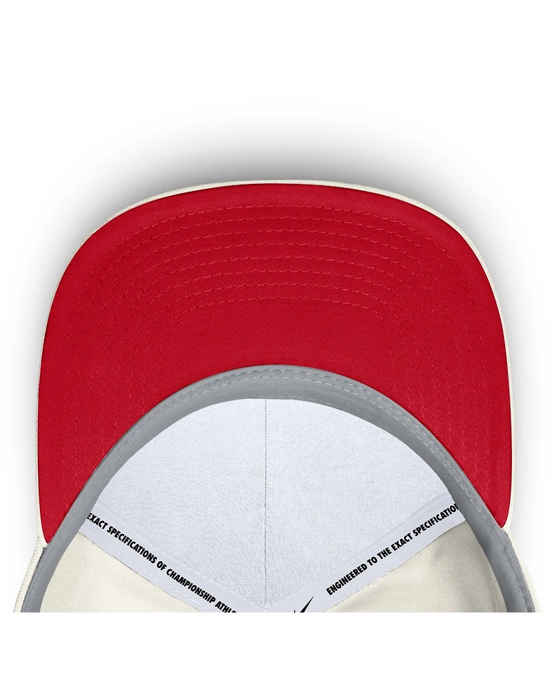 Nike Men's Cream Los Angeles Angels Cooperstown Rise Adjustable Hat