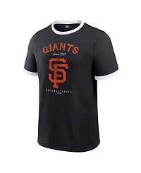 Darius Rucker Collection By Fanatics Men's Black San Francisco Giants Washed Ringer T-Shirt