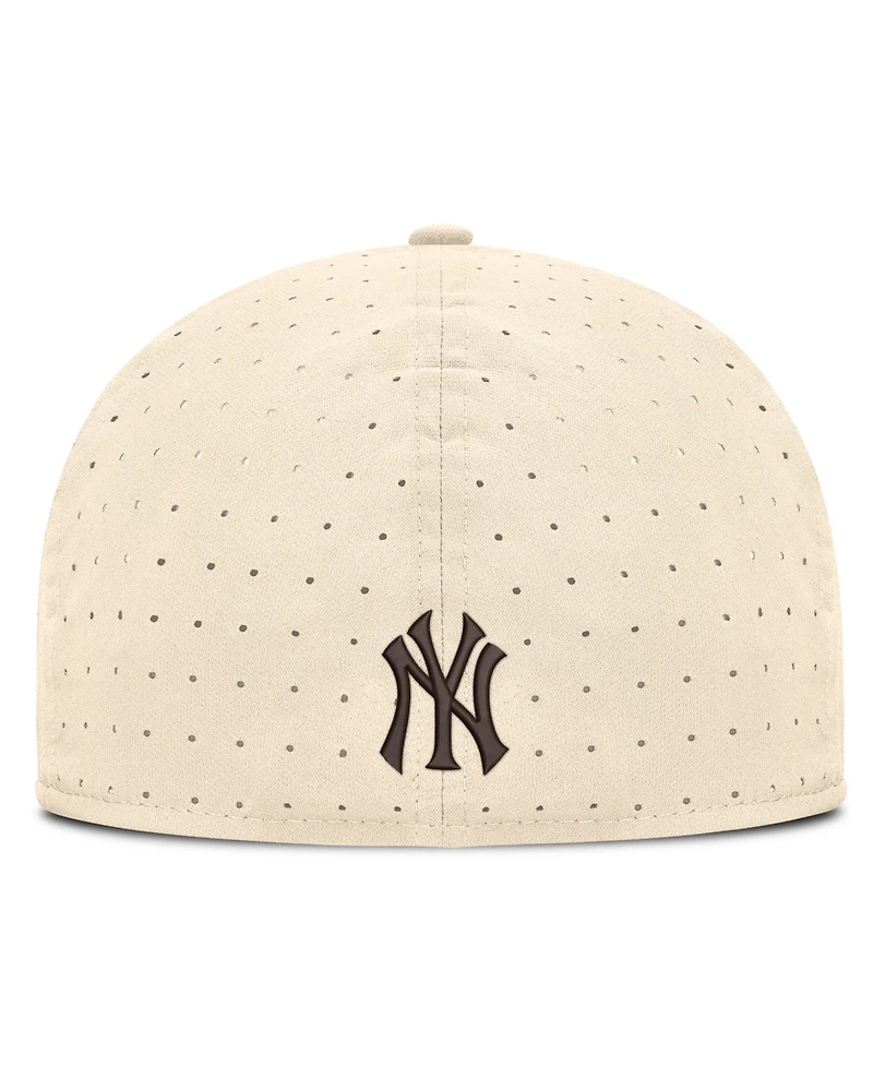 Nike Men's Natural New York Yankees True Dri-fit AeroBill Fitted Hat
