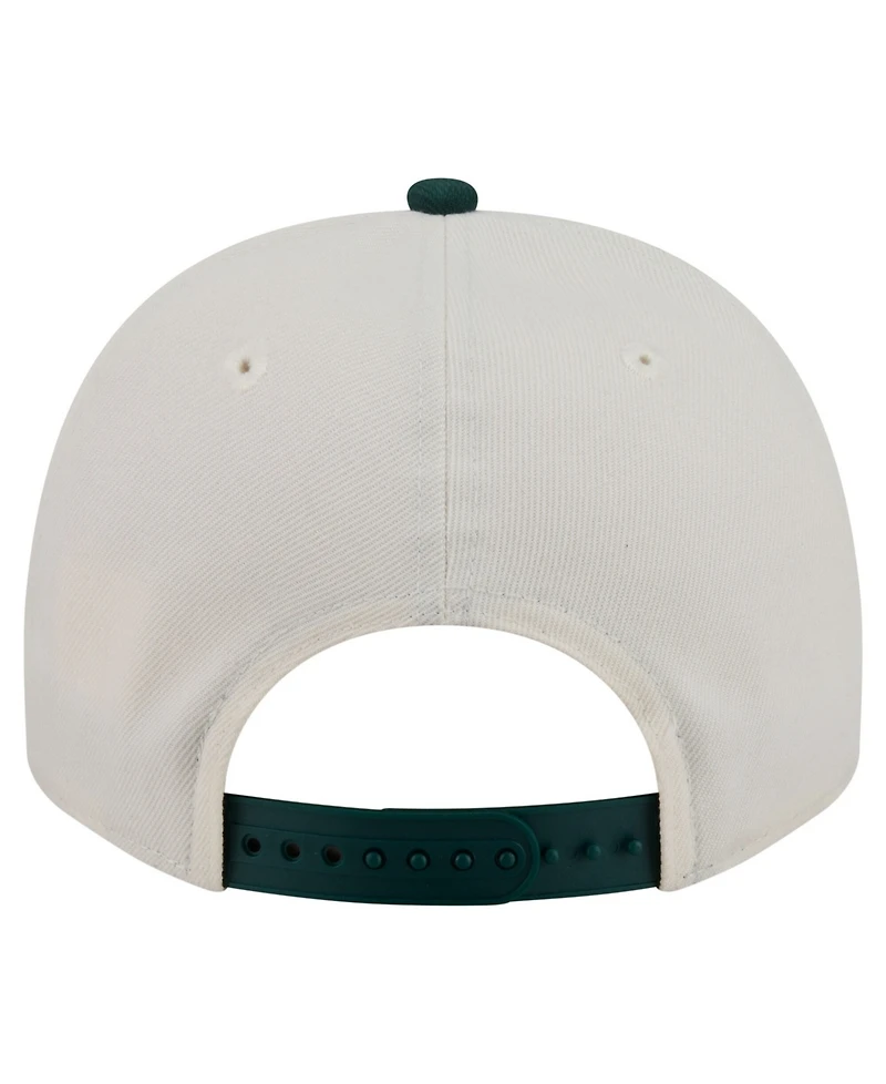 New Era Men's Cream/Dark Green San Francisco Giants Chrome A-Frame 9FIFTY Snapback Hat