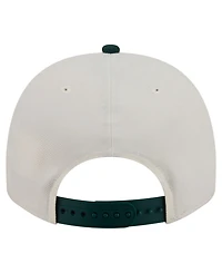 New Era Men's Cream/Dark Green Chicago Cubs Chrome A-Frame 9FIFTY Snapback Hat
