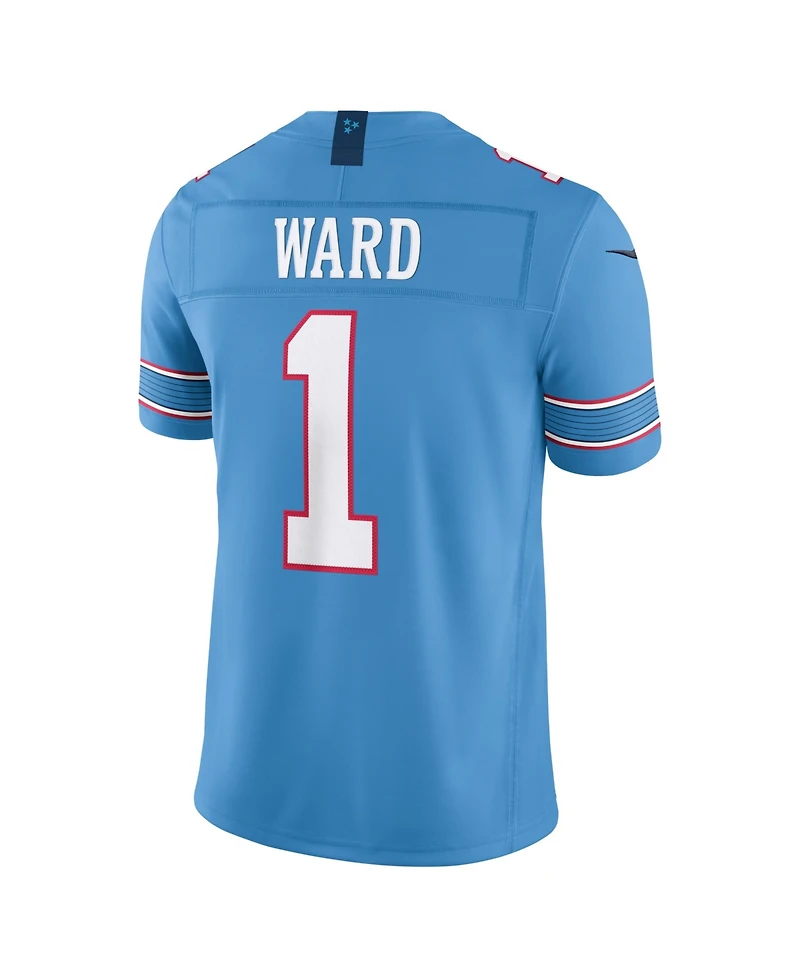 Nike Men's Cameron Ward Light Blue Tennessee Titans Vapor F.u.s.e. Stitched Limited Jersey