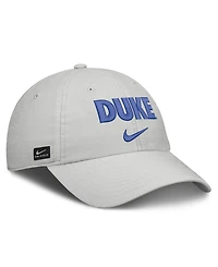 Nike Men's and Women's Gray Duke Blue Devils 2026 On-Field Gameday Club Adjustable Hat